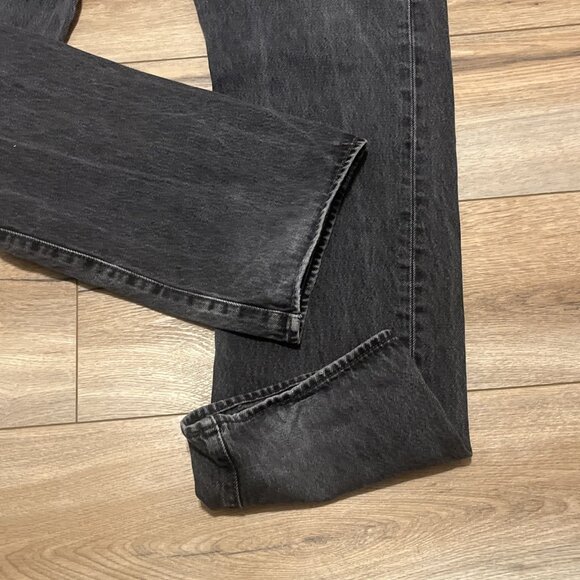 Men's Levis 501 Original Fit Denim Jeans SZ 38x34 Faded Black Button Fly Red Tab - Picture 7 of 13